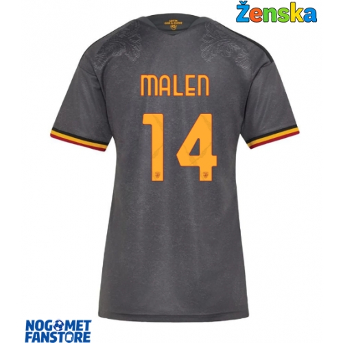 AS Roma Donyell Malen #14 Rezervni Dres za Ženska 2026-27 Kratak Rukav